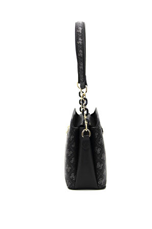 Kadın Omuz Çantası 937-43000 SİLVER POLO ÇAPRAZ Kadın ÇANTASI M178 SİYAH PLATİN-MAT SİYAH