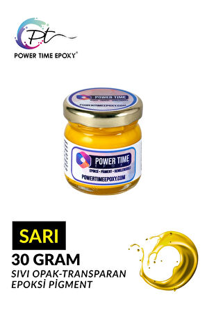 Opak & Transparan Sıvı Pigment Boya / Sarı / Epoksi Için 30 GRAM