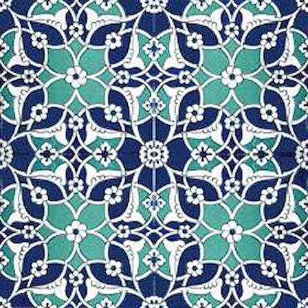 Armada Çini 20x20 Cm Ac 80 Selçuklu İznik Desen Kütahya Çini Karo