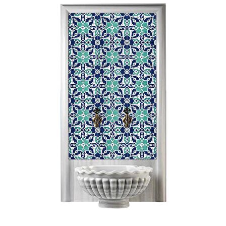 Armada Çini 60x100 Cm Ac 80 Selçuklu Serigraf Türk Hamamı Pano