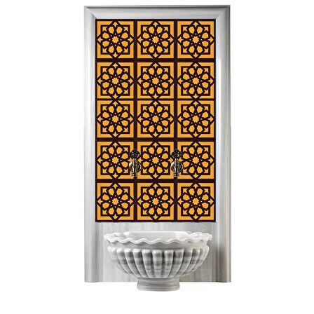 Armada Çini 60x100 Cm SP 101 Kahve Serigraf Türk Hamamı Pano