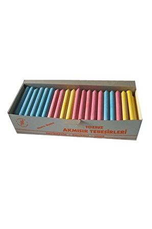 AKMISIR TOZSUZ RENKLİ TEBEŞİR 100 LÜ