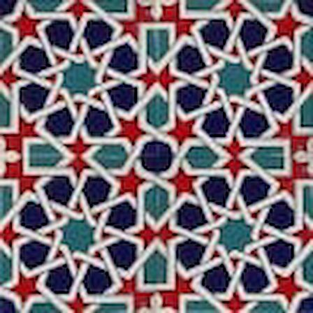 Armada Çini 20x20 Cm SP 88 Kütahya Çinisi Maroc Desenli Çini Karo