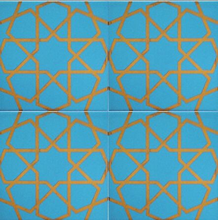 Armada Çini 20x20 Cm SP 89 Turkuaz Metalik Kütahya Çini Karo