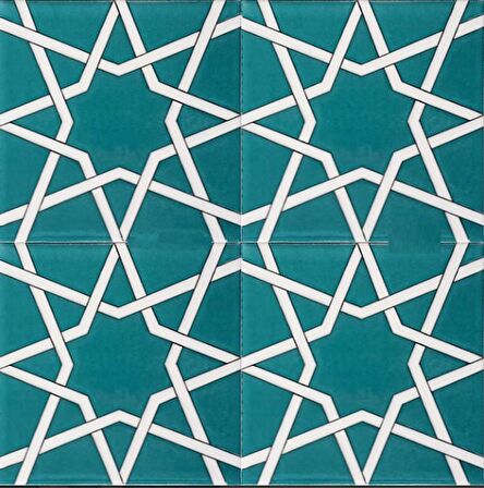Armada Çini 20x20 Cm SP 94 Yıldız Kütahya Çinisi Selçuklu Çini Karo