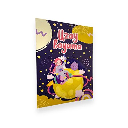 Lilamor Aktiviteli Uzay Boyama Kitabı A4 32 Syf