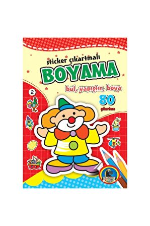 Karatay Sticker Çıkartmalı Boyama Bul, Yapıştır, Boya