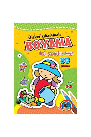 Karatay Sticker Çıkartmalı Boyama Bul, Yapıştır, Boya