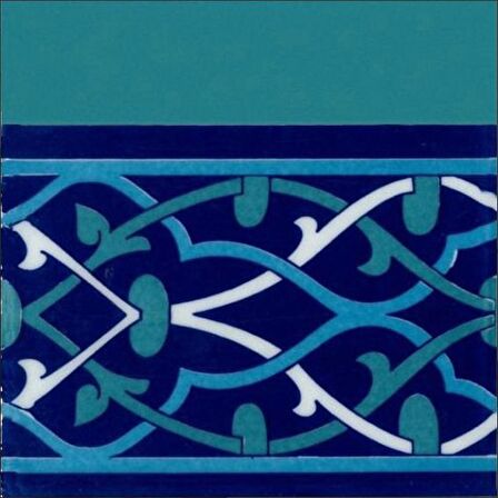 Armada Çini 20x20 Cm KS 61 Selçuklu Desenli Seramik Çini Bordür
