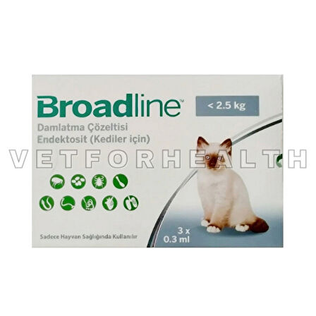 Broadline 2.5 Kgdan Hafif Yavru Kedi Damla 0.3ml SKT:03.25