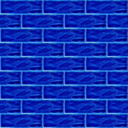 Armada Çini 7x21 Cm Gölgeli Kobalt  Çini Seramik