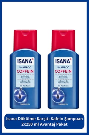 Dökülme Karşıtı Kafein Şampuan 250 ml 2'li