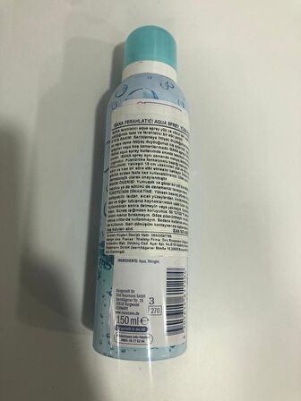 Isana Aqua Yüz Spreyi, Ferahlatıcı, 150 ml