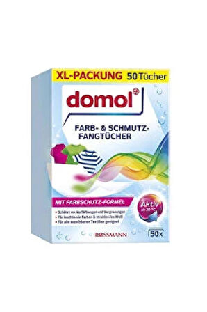 Domol Renk Ayırıcı Mendil Çamaşır Makinesi İçin 50'li