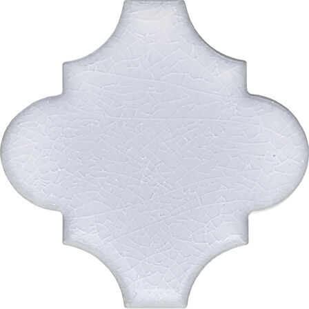 Armada Çini 12x12 Ottoman Düz Arabesk Beyaz Çini