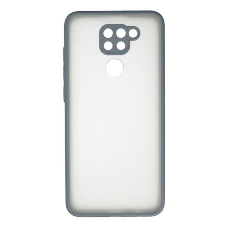 Xiaomi Redmi Note 9 Kılıf Montreal Silikon Kapak - Gri