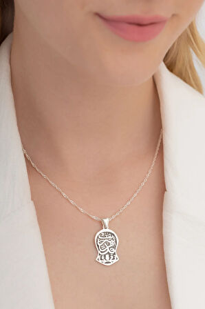 Kadın Gümüş Kolye - Nalı Şerif Gümüş Kolye