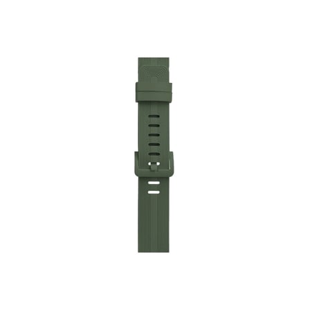Apple Watch 38mm Kr408 Çizgili Silikon Kordon - Koyu Yeşil iegxx