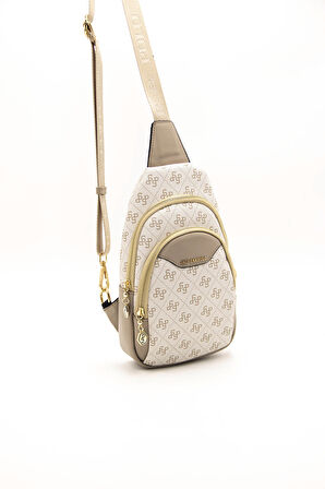 Kadın Vücut Çantası 959-43131 SİLVER POLO FREEBAG M178 BEJ-MAT KUM