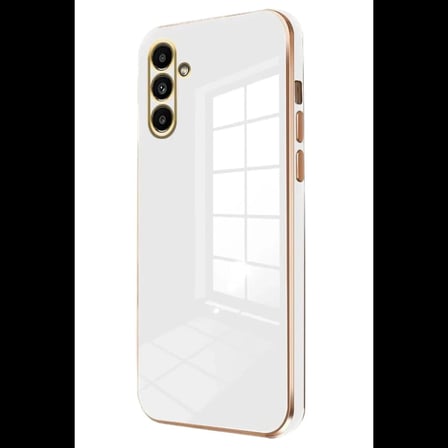 Samsung Galaxy M15 Kılıf Volet Silikon - Beyaz