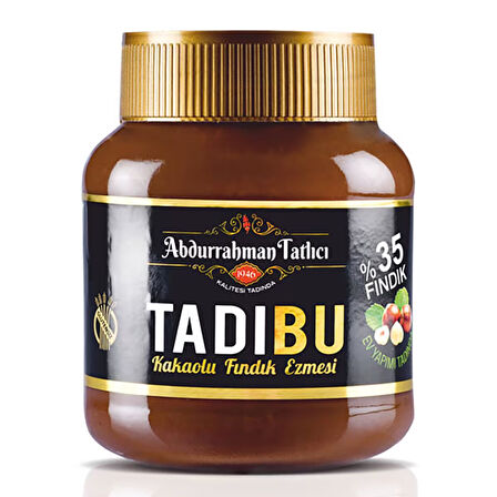 Abdurrahman Tatlıcı Tadıbu Kakaolu Fındık Ezmesi 330 G