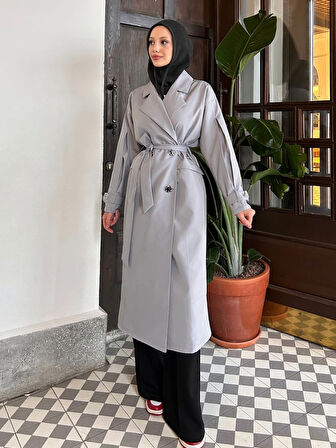 Zulu Kuşak Detay Trençkot TNS-4313