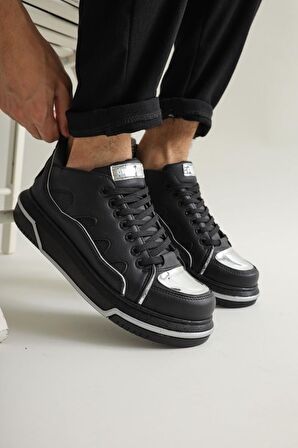 Chekich CH183 ST Erkek Ayakkabı SİYAH/GUMUS