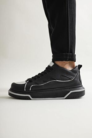 Chekich CH183 ST Erkek Ayakkabı SİYAH/GUMUS