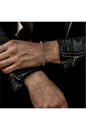 Ottoman 5.5mm Polo Erkek Çelik Bileklik Künye Ince Model Gblplmdlkny-gms