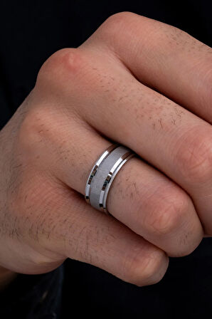 Ares Model Erkek Gümüş Tek Alyans Yüzük Nişan Söz Yüzüğü