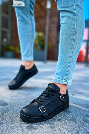 CH191 CST Side Buckle Erkek Ayakkabı SIYAH