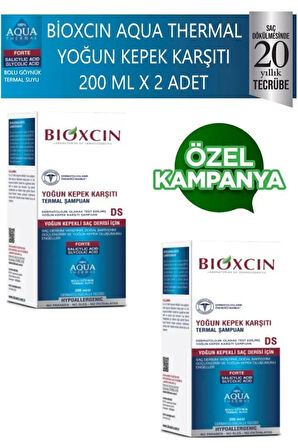 Aqua Thermal Yoğun Kepek Karşıtı Ds Şampuan 200ml X 2 Adet