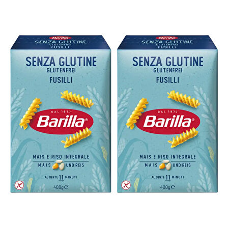 Barilla Glutensiz Fusilli Makarna 400 gr X 2 Adet