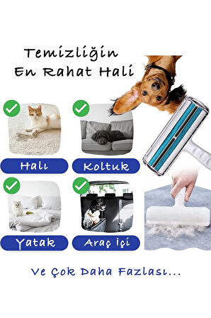 Hazneli Kedi Köpek Tüy Toplama Gırgırı