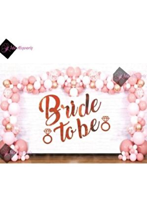 50 Balonlu Bride To Be Kalpli Bekarlığa Veda Partisi 1 Bride 10 Team Bride Gold Renkli Geçici Dövme