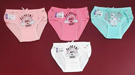 Kız Çocuk Silip Külot 4 Tane 