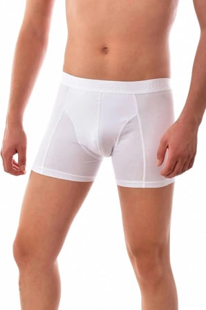 Erkek Beyaz 6 Adet Tutku Likralı Elasthan Boxer  0114