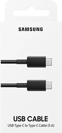 SAMSUNG EP-DN975BBEGWW 5A TypeC Kablo, Siyah