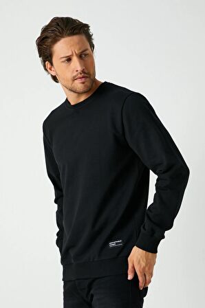 Metalic Erkek Basic Bisiklet Yaka Sweatshirt MTLC047 