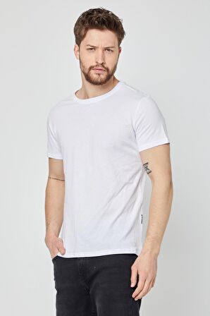 METALIC Erkek Çok Renkli T- Shirt Regular Fit Rahat Kesim Bisiklet Yaka Basic Tişört 