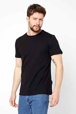 METALIC Erkek Çok Renkli T- Shirt Regular Fit Rahat Kesim Bisiklet Yaka Basic Tişört 