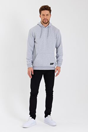 Kanguru Cepli Kapüşonlu İçi pamuklu Erkek Sweatshirt