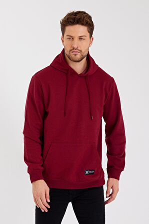 Kanguru Cepli Kapüşonlu İçi pamuklu Erkek Sweatshirt