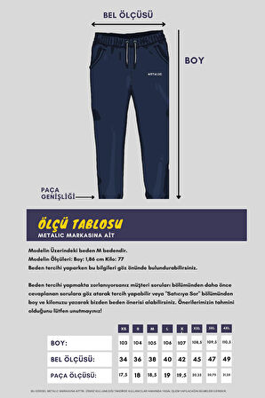 Siyah-Antrasit-Lacivert-Gri Arka Cepli Etiket Detaylı Düz Paça Erkek Içi Pamuklu 4'lü  Eşofman Altı