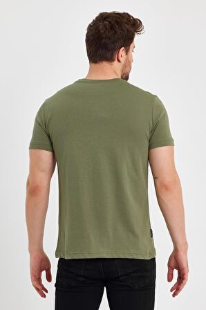 METALIC Erkek Pamuklu Kısa Kollu V Yaka T-shirt MTLCO36