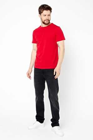 METALIC Erkek Çok Renkli T- Shirt Regular Fit Rahat Kesim Bisiklet Yaka Basic Tişört 