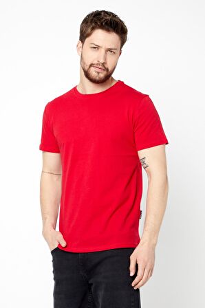 METALIC Erkek Çok Renkli T- Shirt Regular Fit Rahat Kesim Bisiklet Yaka Basic Tişört 