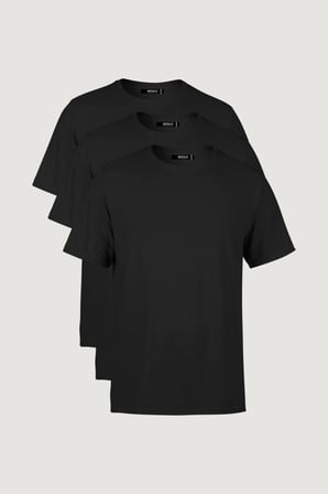 METALIC Erkek Çok Renkli T- Shirt Regular Fit Rahat Kesim Bisiklet Yaka 3'lü Basic Tişört Paketi