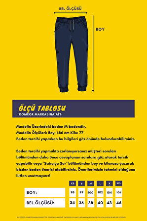 Kalın Antrasit Erkek Eşofman Altı Jogger Arka Cepli Lastik Paça Regular Fit Şardonsuz CMREO96