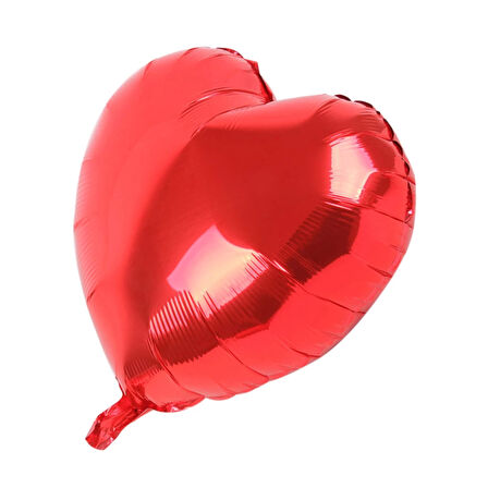 Kalp Balon Folyo Kırmızı 45 Cm 18 İnç